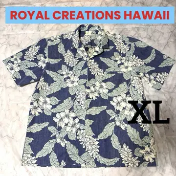 로얄 크리에이션 하와이 알로하 셔츠 XL 하와이 제