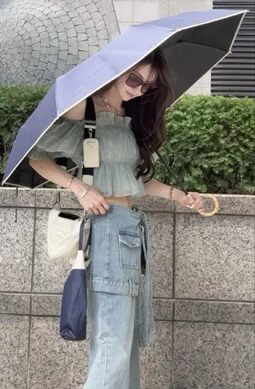 완전 차광 우천 겸용 양산 나루세 아이리 시이짱 100% 차광