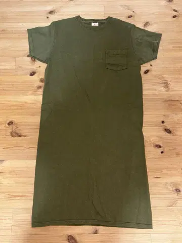 Goodwear 숏 슬리브 포켓 원피스 롱
