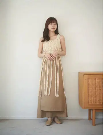 누유 프링글 로프 니트 베스트