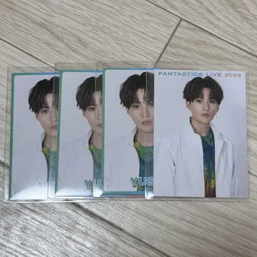 FANTASTICS LIVE 2025 야기 유세이 포토 카드 4장 세트