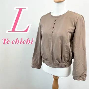 Te chichi 노카라 자켓 L 브라운 캐주얼 코디