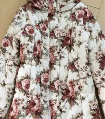 LIZLISA 꽃무늬 다운 코트