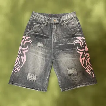 JADED LONDON 데님 숏 팬츠 그레이