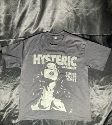 HYSTERIC GLAMOUR 그래픽 티셔츠 블랙