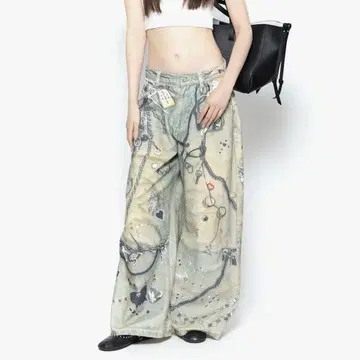 더레드스레드 S 프린트 데님 1 장난감