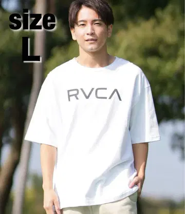 미사용 새상품 RVCA 화이트 화이트 티셔츠 L 사이즈