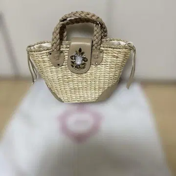 새상품급 레이디 Rady 베이지 바스켓백 비쥬 포함