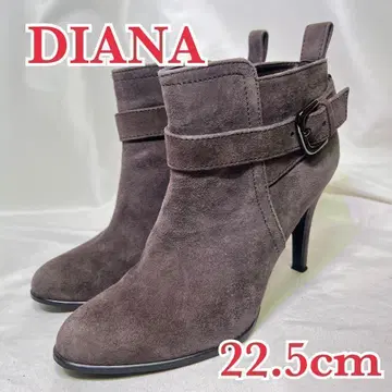 컨디션 최상 DIANA 부티 숏부츠 스웨이드 벨트 풀탭