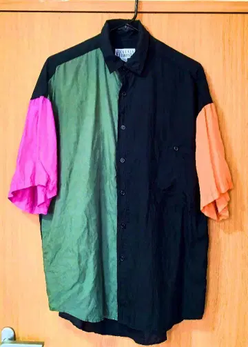 80's 90's 크레이지 패턴 빈티지 셔츠 멀티 컬러 구제 의류