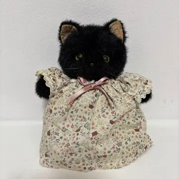초레어 레트로 몬스유 봉제 인형 니포포 검은 고양이 monseuil