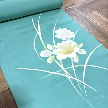 터콰이즈 블루 후리사게 옷감 미재단