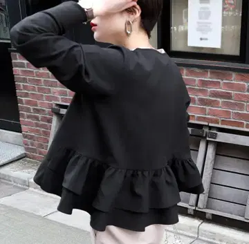 coca 백 프릴 자켓