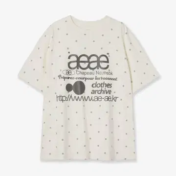 aeae 도트 티셔츠 스몰