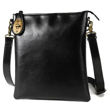 UYBAG 가죽 숄더백 블랙