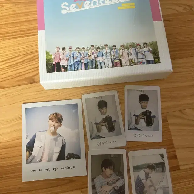 세븐틴 아주나이스 앨범 + 포토카드 포카 5장