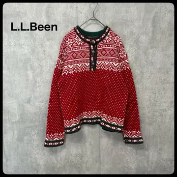 # L.L.Been 엘엘빈 노르딕 크리스마스 니트 USA제