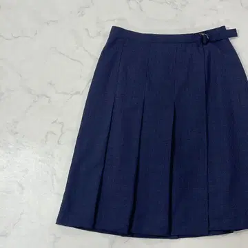 RALPH LAUREN 일본제 절개 체크 플리츠 무릎 기장 스커트 9