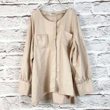 r243 Reinette 베이지 긴팔 튜닉