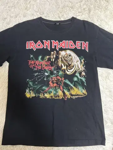 IRON MAIDEN 아이언 메이든 밴딩 티셔츠