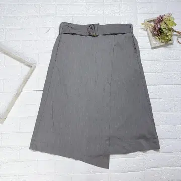 n'Or 종아리 기장 스커트 그레이
