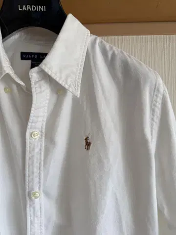 Ralph Lauren 버튼 다운 셔츠 화이트 사이즈 10 긴팔