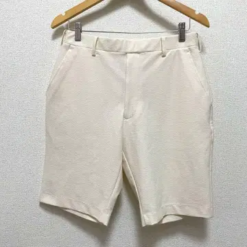 새상품급 P-2 팬츠 하프 아이보리 하의 유니섹스 얇은 소재