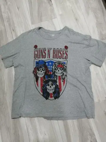 GUNS N' ROSES 건즈 앤 로지즈 티셔츠 그레이 XL