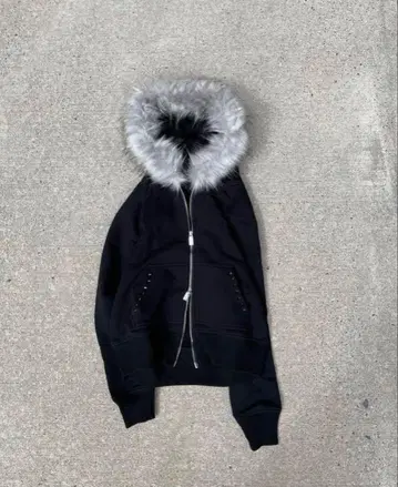 Corrupt kid fur zip hoodie opium y2k