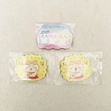 치이카와 캐릭터 자석 3개 세트 마네키네코 하치와레 치이카와 랏코