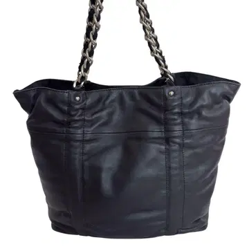 FURLA 훌라 토트백 숄더 체인 블랙 가죽 A4
