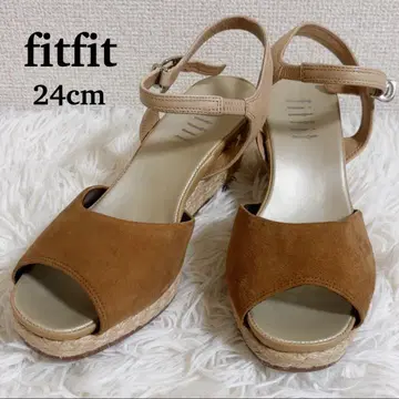 새상품급 fitfit 핏핏 웨지솔 샌들 24cm