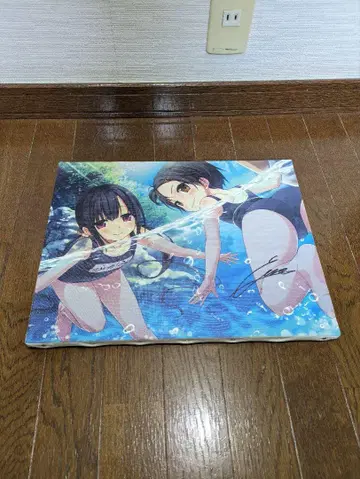 PC 게임 마이트츠 나기 후카미 캔버스 아트 친필 사인 포함