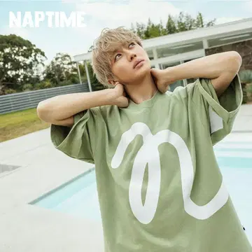 Naptime. 프린트 BIG 티셔츠 KHAKI 사이즈 M
