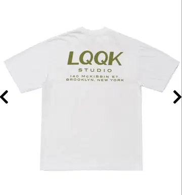 미사용 LQQK STUDIO 룩 스튜디오 ADDRESS TEE 화이트 S
