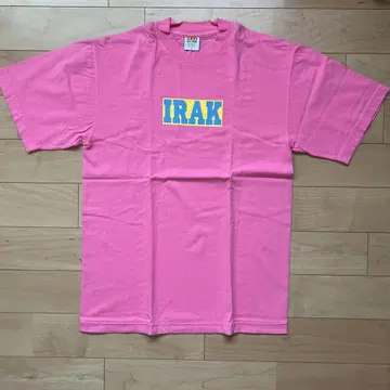 컨디션 최상 IRAK NYC 아이랙 BOX LOGO TSHIRT 핑크 S