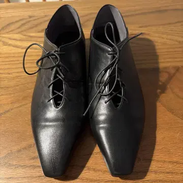 루타론 신발 23cm 레이스업 플랫슈즈 인조 가죽