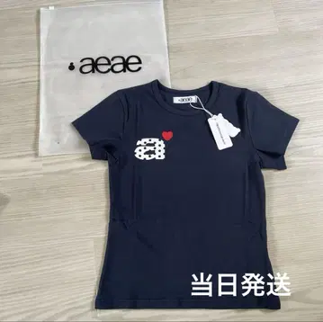 당일 발송 aeae 네이비 반팔 티셔츠 택 포함 새상품