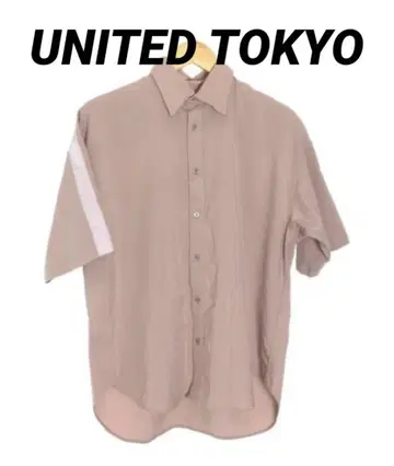 UNITED TOKYO 릴랙스 숏 슬리브 셔츠 반팔 셔츠 S 사이즈