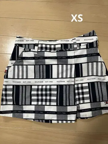 타미힐피거 체크 무늬 스커트 XS
