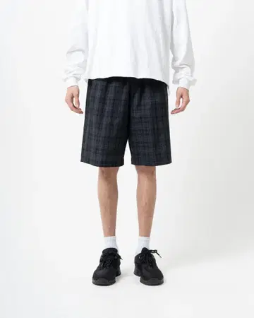 체크 하프 팬츠 B5073