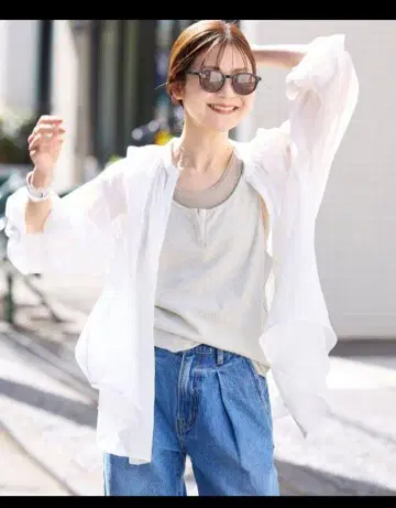 새상품 이에나 블라우스 셔츠 라미 스키퍼 셔츠 여성용