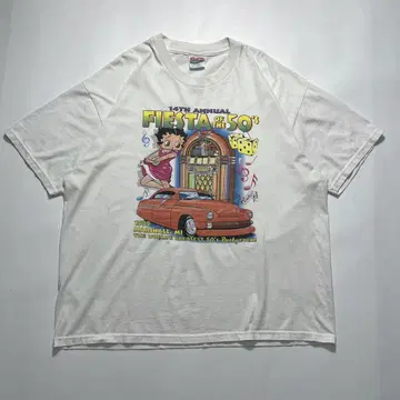90s 베티 붑 빈티지 티셔츠 XL 화이트 베티 6880