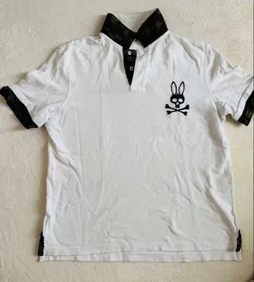 Purple Bunny 카모플라주 폴로 셔츠 화이트