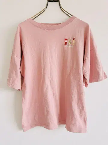 MARY QUANT 핑크 티셔츠 반팔