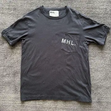 MHL. 포켓 부착 티셔츠 네이비 M 사이즈