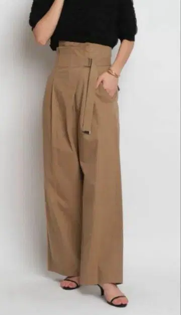 Mystrada 마이 스트라다 아지메 치노 팬츠 베이지 S 36