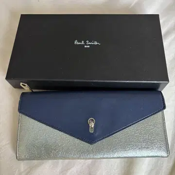 폴스미스 PaulSmith 장지갑 네이비 실버