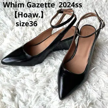 Hoaw. 윔 가제트 새상품급 에나멜 웨지 펌프스 2024ss 36