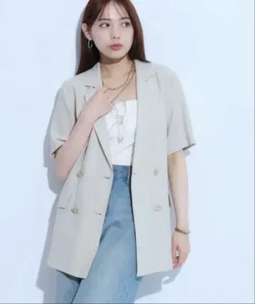 린넨 반팔 자켓